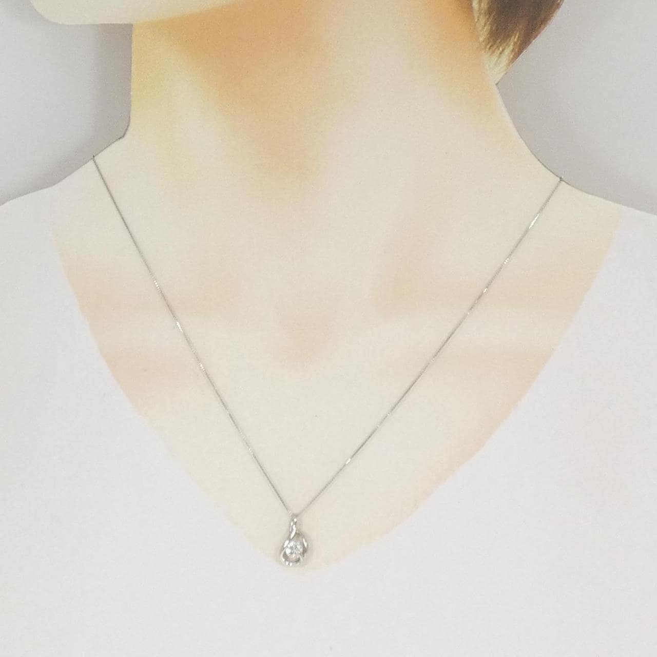 PT900/PT850 ダイヤモンド ネックレス 0.433CT