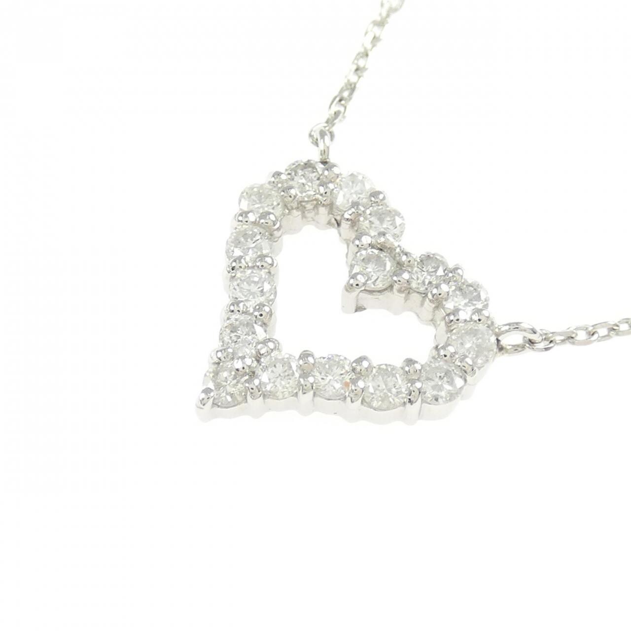 PT850 ハート ダイヤモンド ネックレス 0.50CT