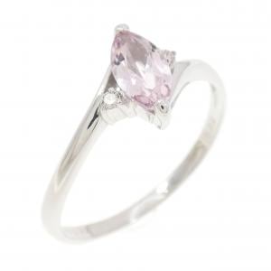 K18WG モルガナイト リング 0.41CT