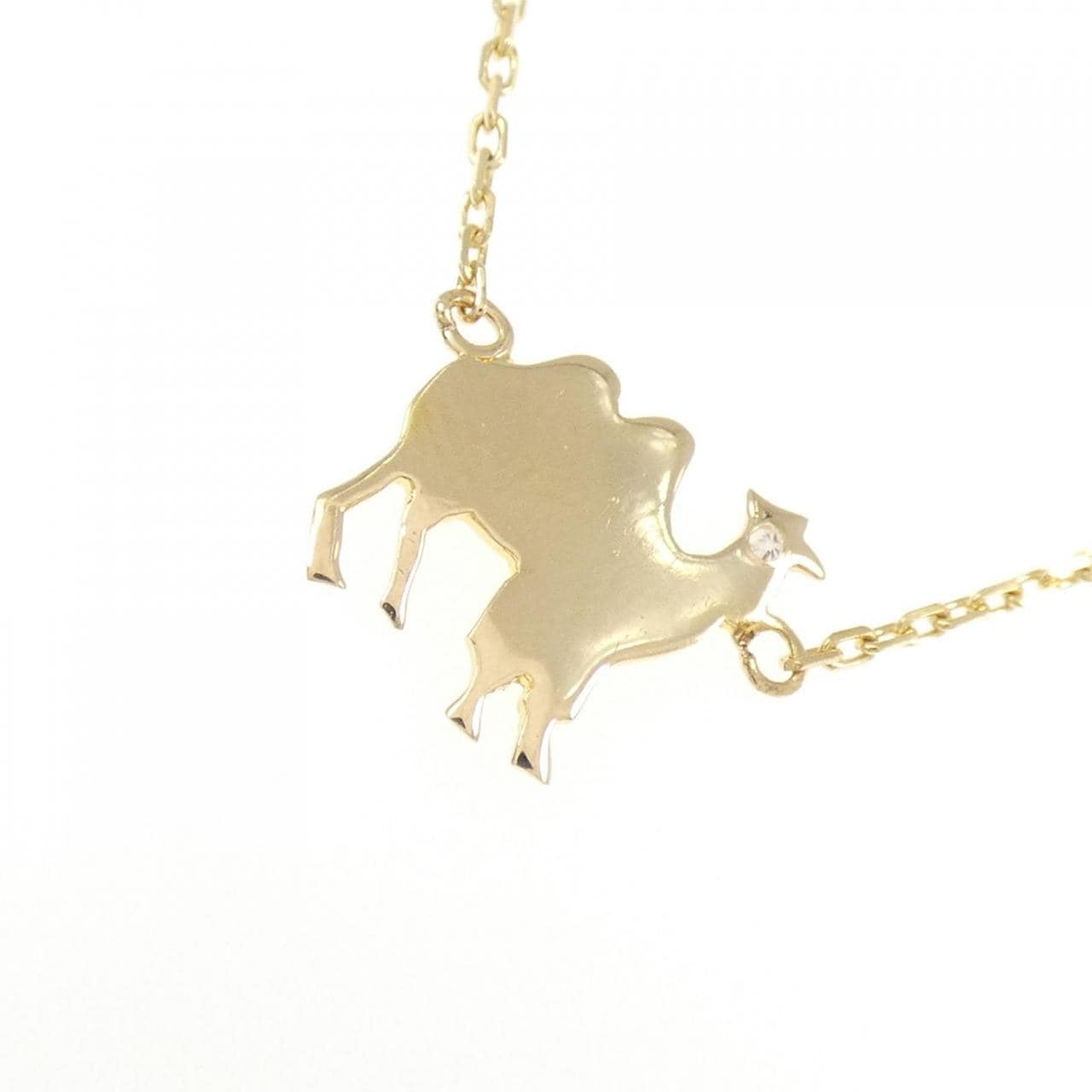 K18YG アニマル ダイヤモンド ネックレス