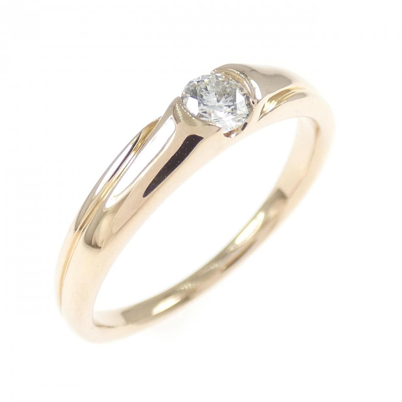 K18PG ダイヤモンド リング 0.15CT