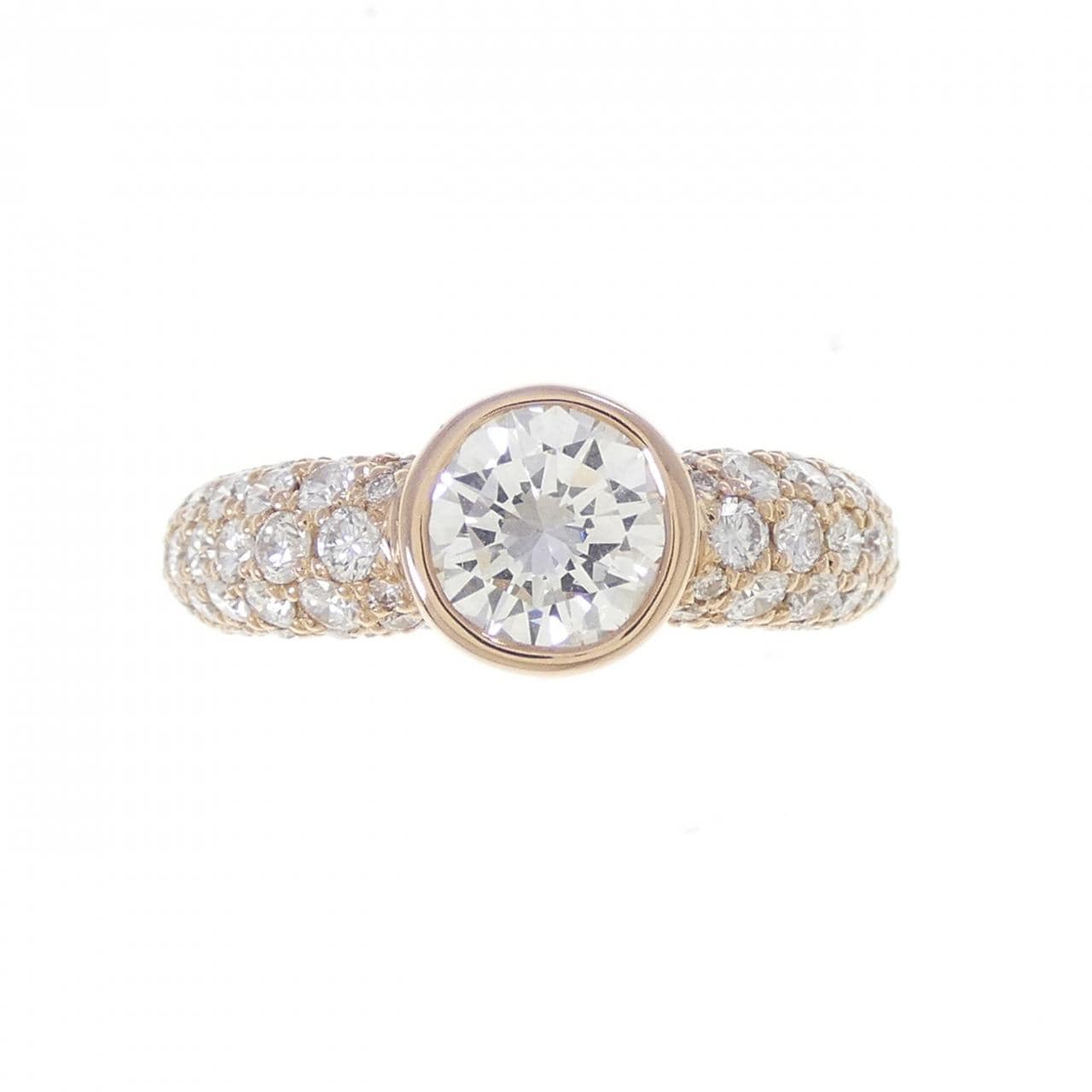 K18PG ダイヤモンド リング 1.062CT