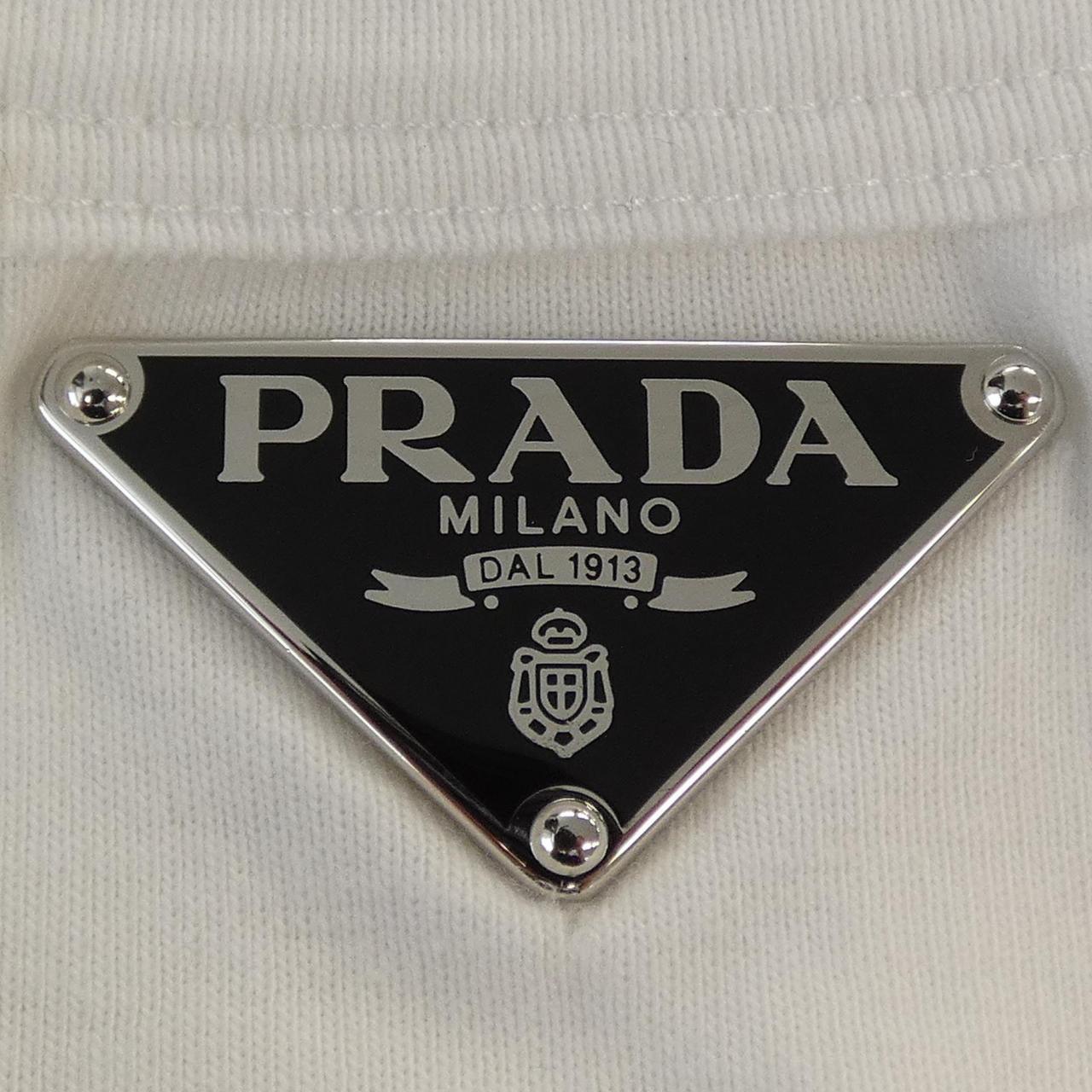 プラダ PRADA トライアングルロゴ リブニット ジャージー タンクトップ 39546X S222 10Z0 タンクトップ