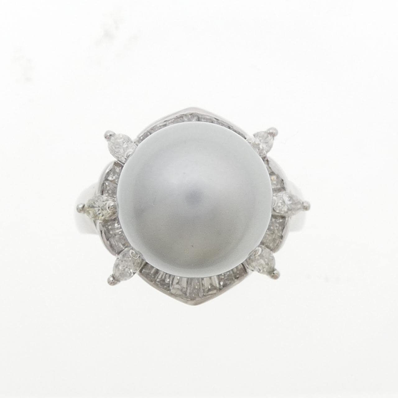 PT900 黒蝶パール リング 11.5mm