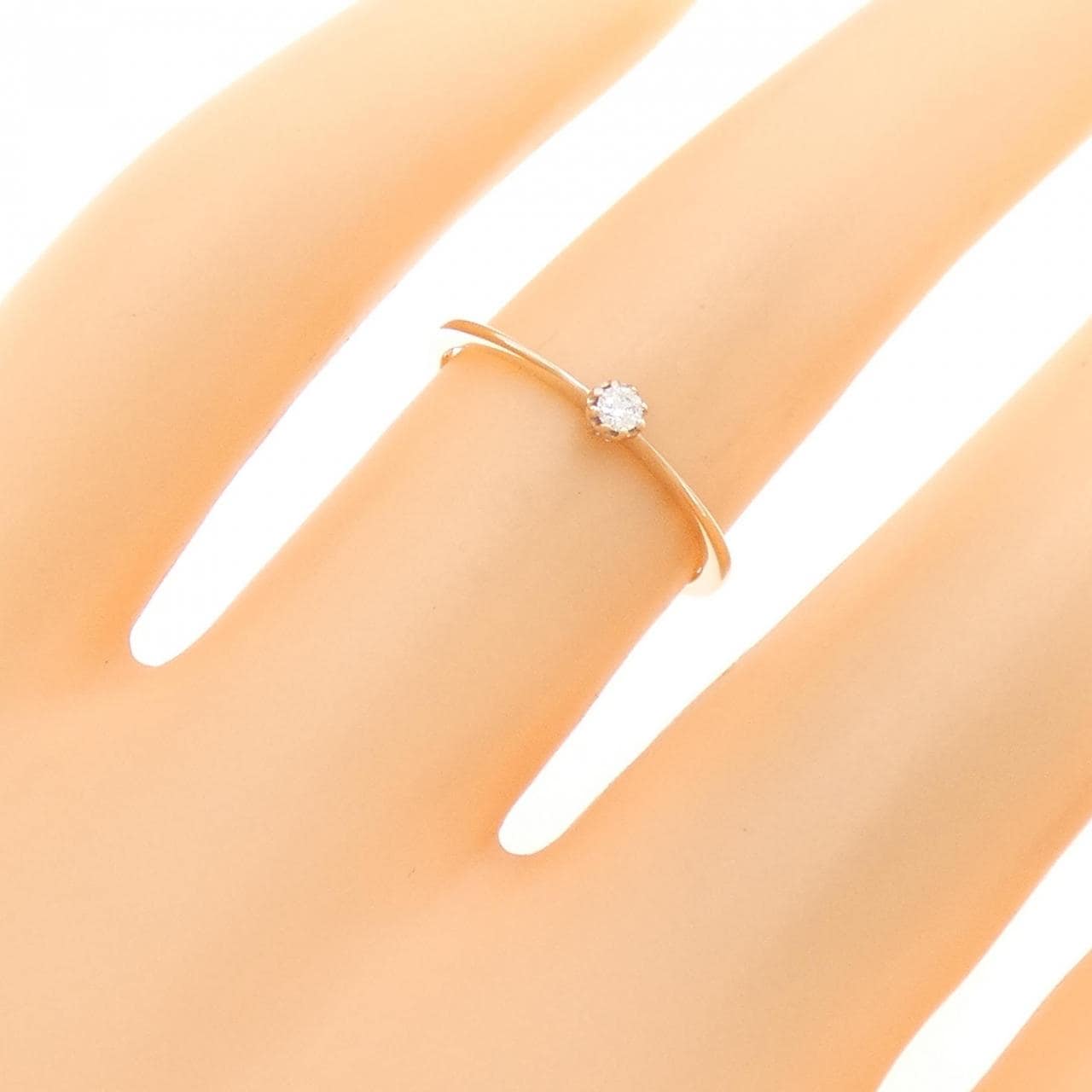 アガット ダイヤモンド リング 0.03CT
