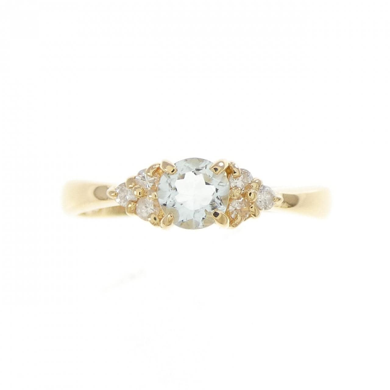 K18YG アクアマリン リング