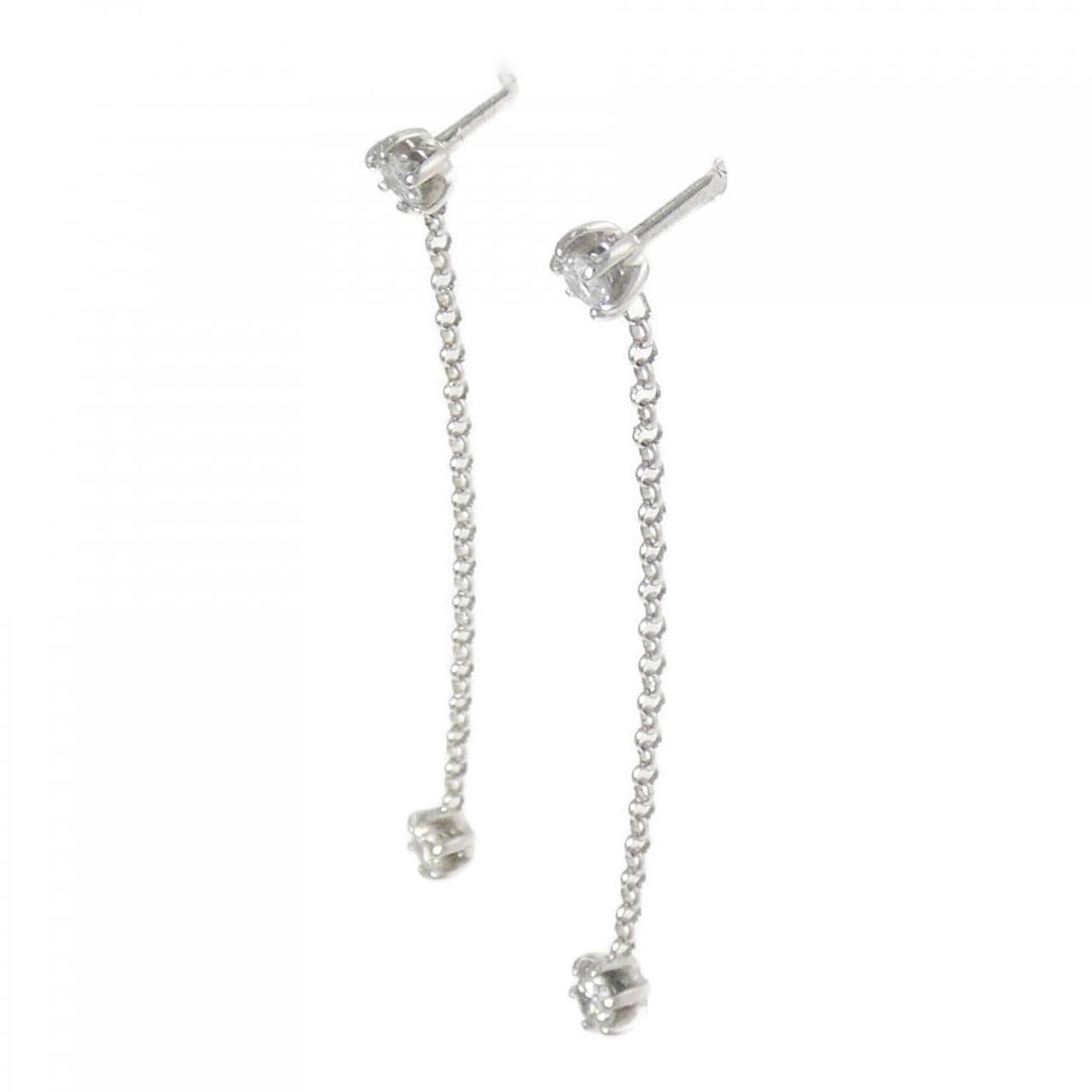 K18WG ダイヤモンド ピアス 0.20CT