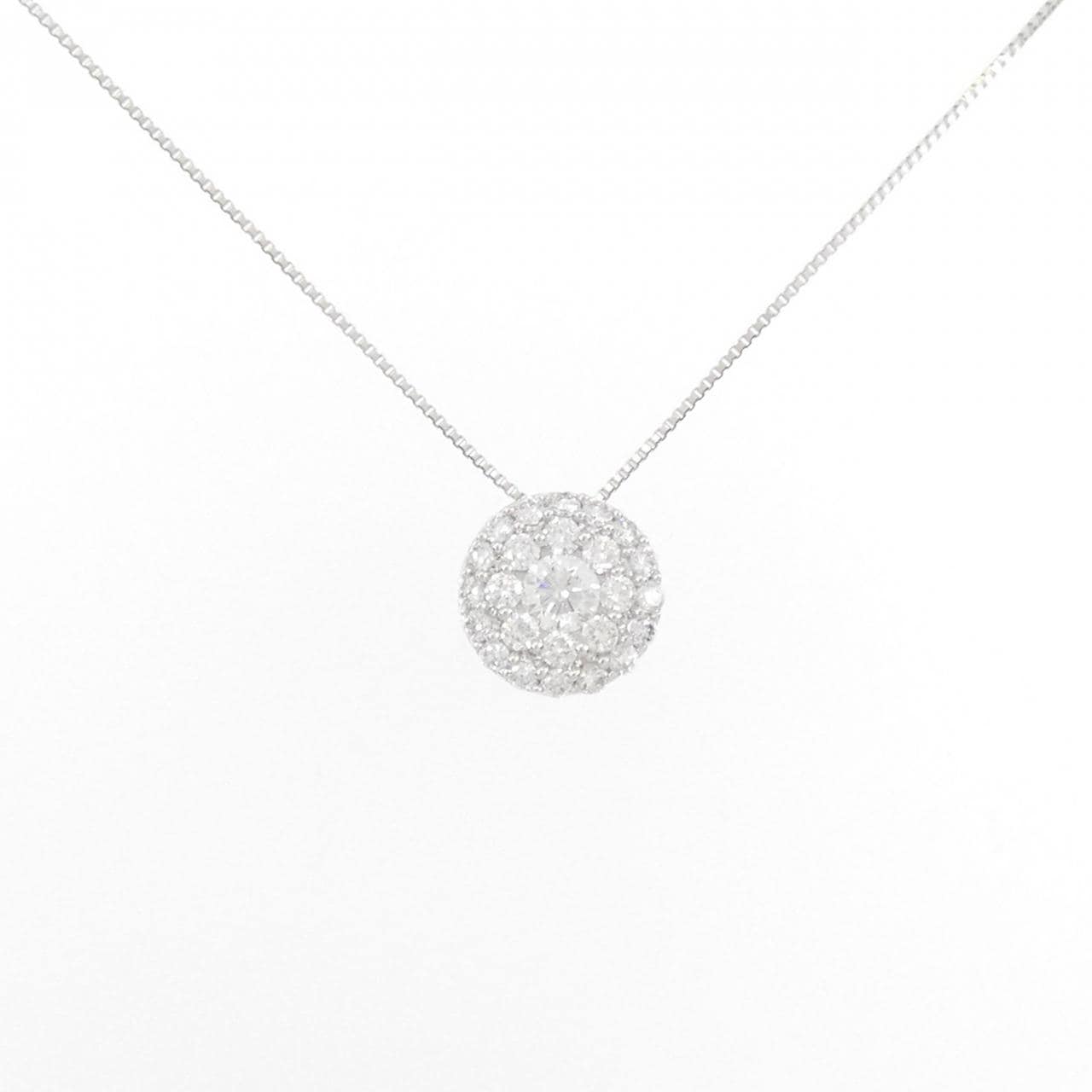 K18WG ダイヤモンド ネックレス 0.50CT
