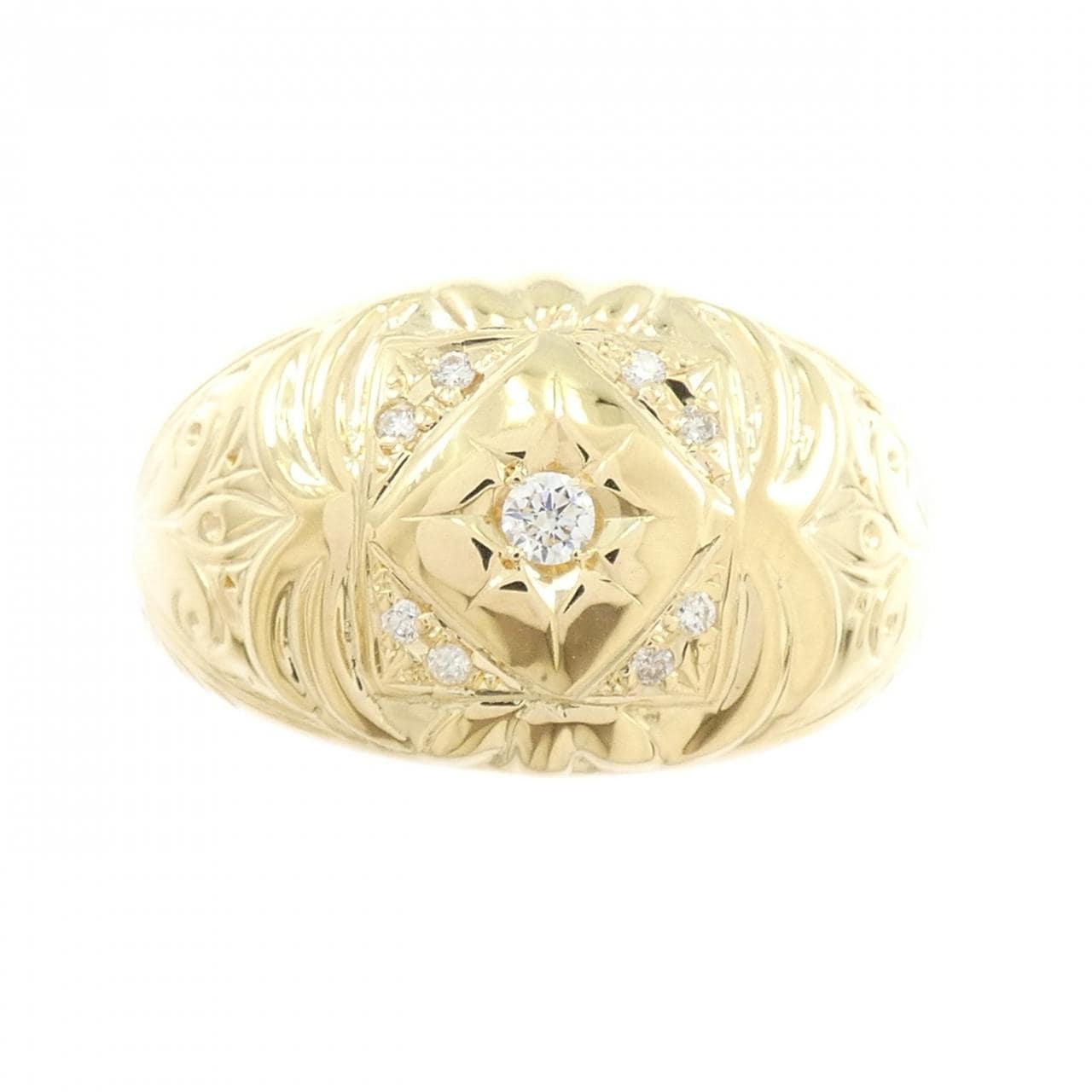 【新品】K18YG ダイヤモンド リング 0.10CT