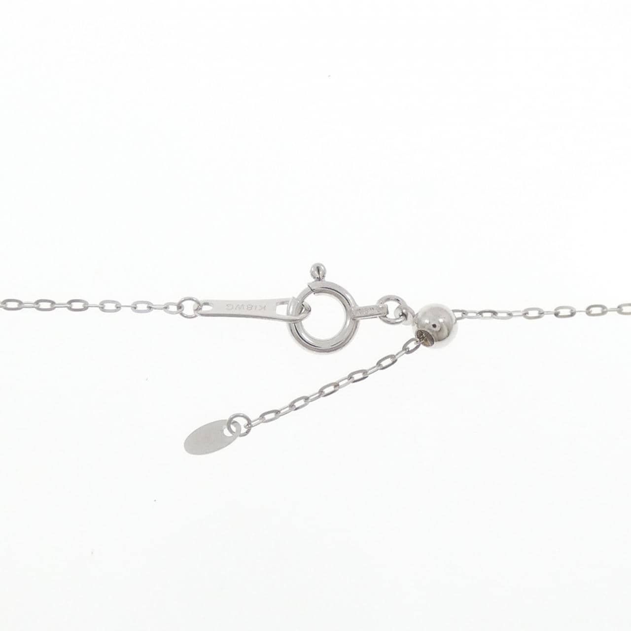 K18WG ダイヤモンド ネックレス 0.20CT