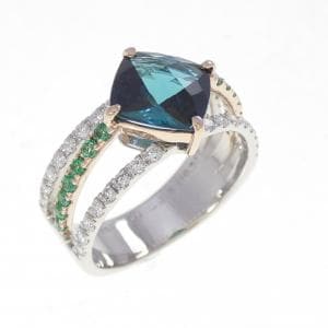 PT900/K18PG トルマリン リング 1.45CT