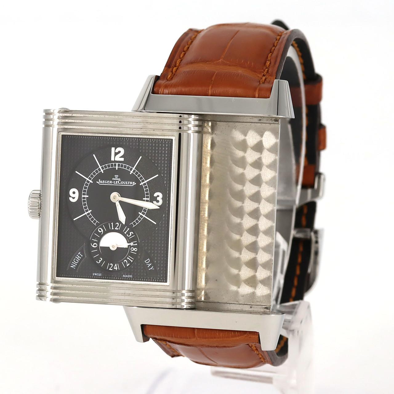 【ノーメンテナンス還元価格】ジャガー･ルクルト グランドレベルソ986デュオデイト 273.8.85/Q3748421 SS 手巻