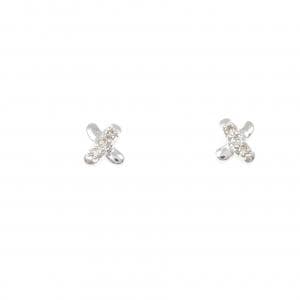 14KWG ダイヤモンド ピアス 0.10CT