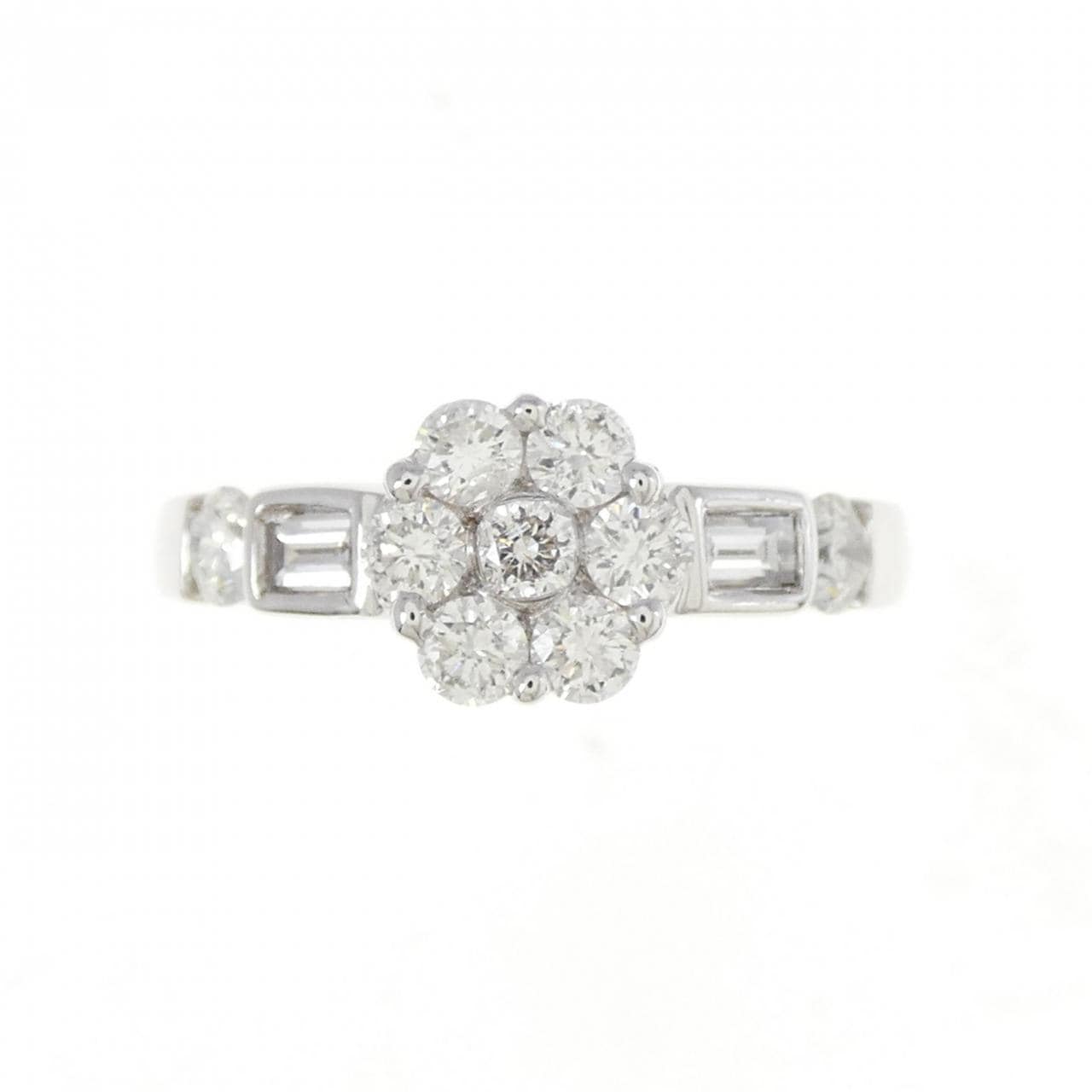 750WG ダイヤモンド リング 0.80CT