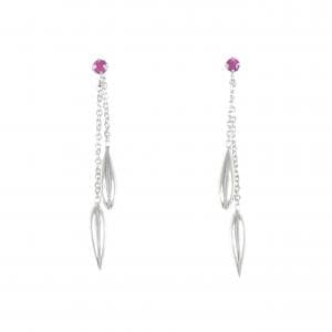 K14WG ルビー ピアス