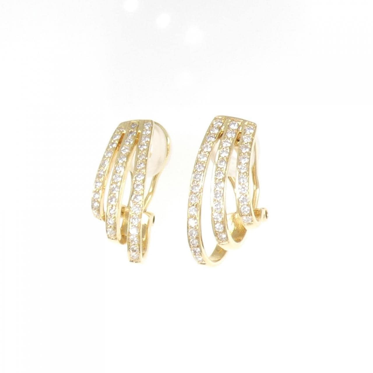 K18YG Diamond Earrings