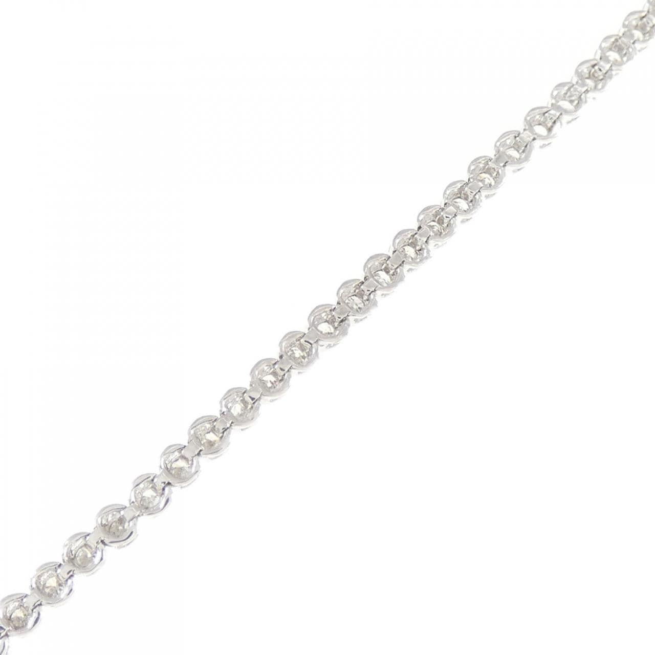 K18WG ダイヤモンド ブレスレット 1.00CT