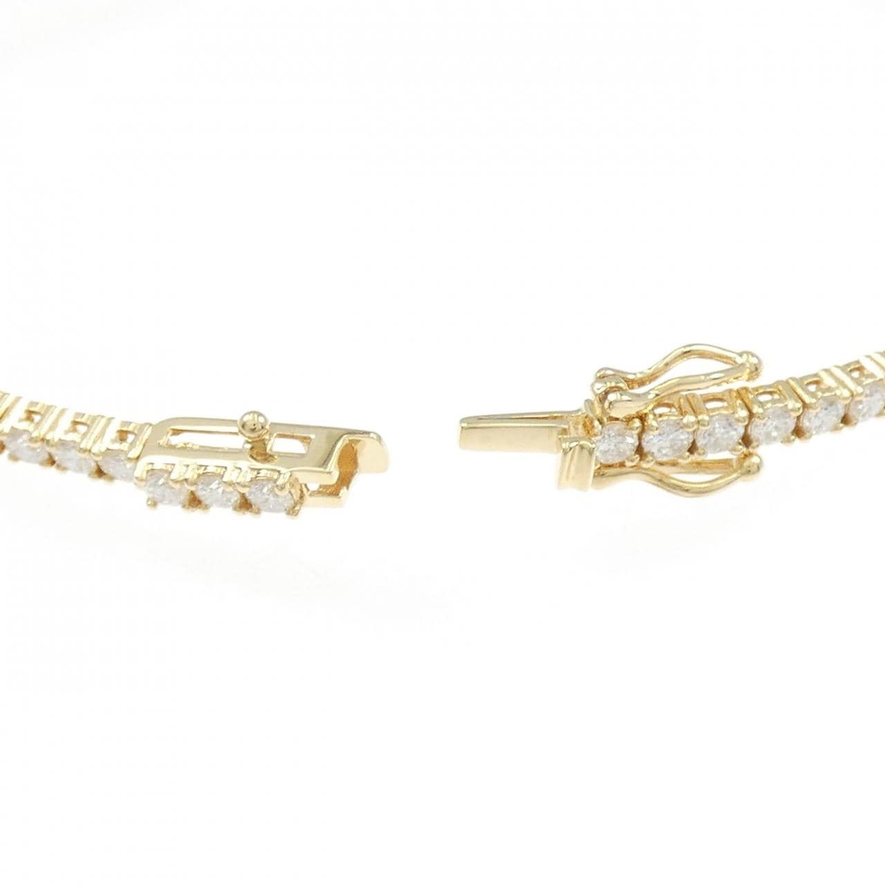 【リメイク】K18YG ダイヤモンド ブレスレット 4.27CT