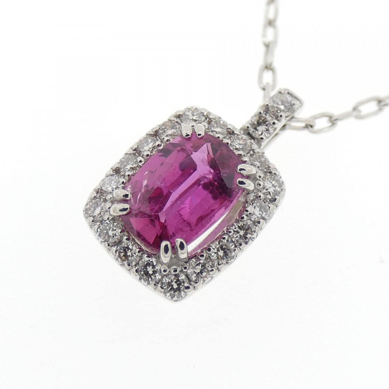 【新品】PT900/PT850 ルビー ネックレス 0.59CT