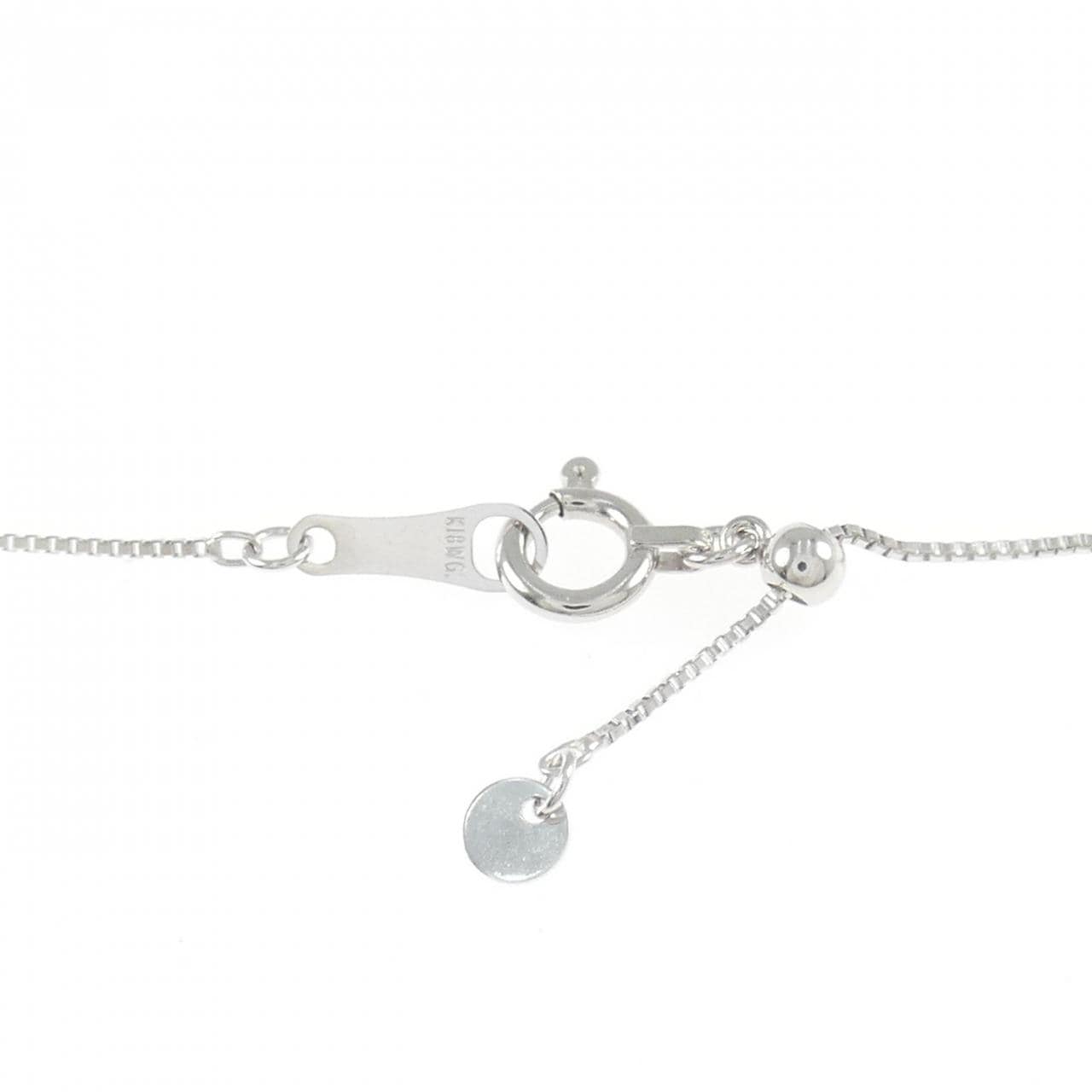 K18WG ガーネット ネックレス 2.76CT
