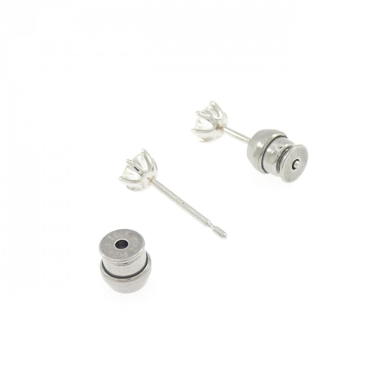 【リメイク】PT900/ST ダイヤモンド ピアス 0.208CT 0.217CT D-E VVS2 VG-GOOD