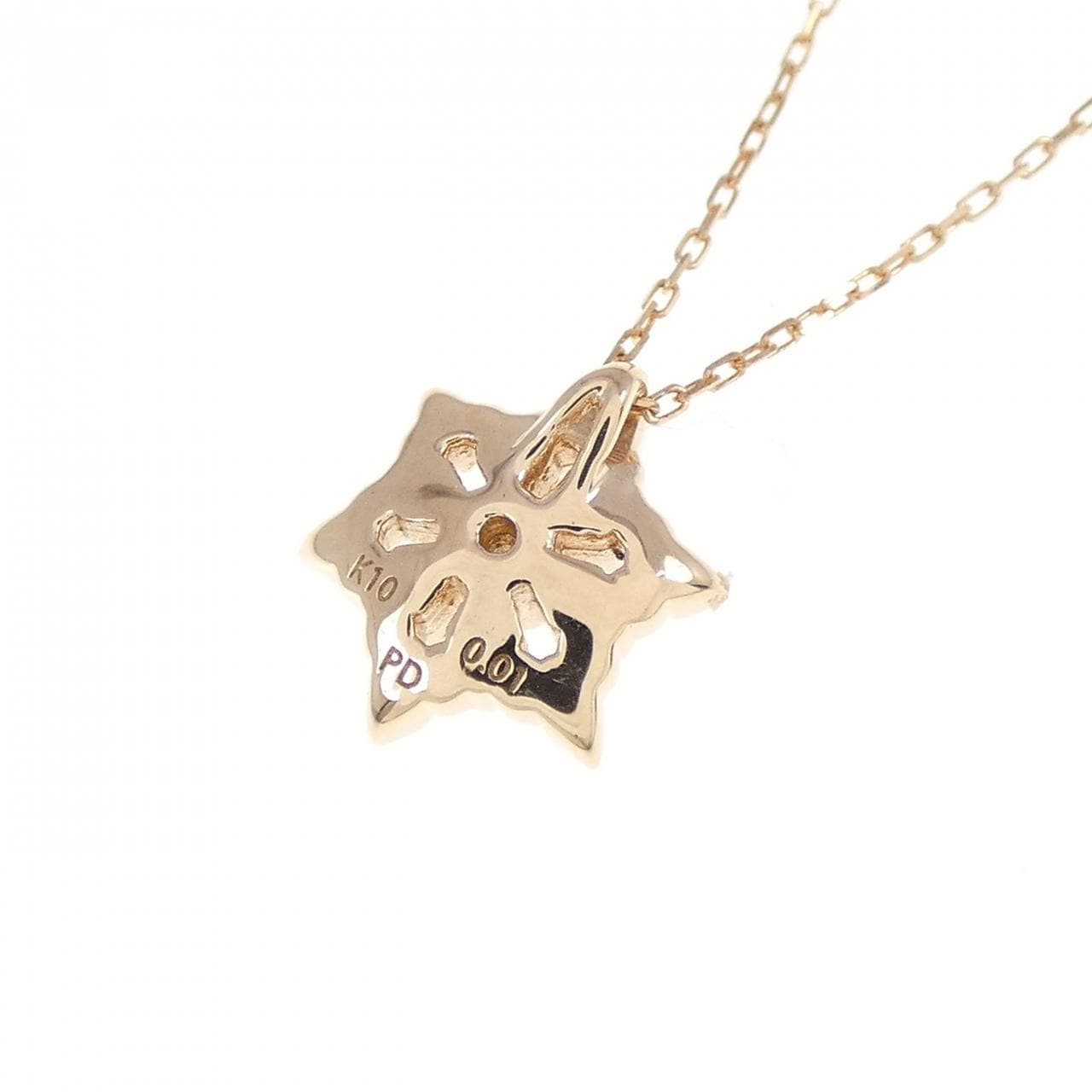 K10PG ダイヤモンド ネックレス 0.01CT