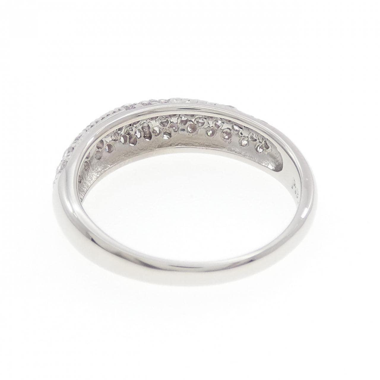 PT900 密镶粉色钻石戒指 0.33 克拉