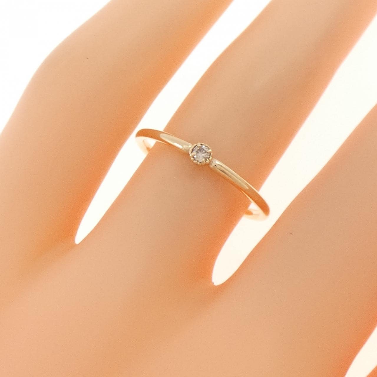 アガット ダイヤモンド リング 0.03CT