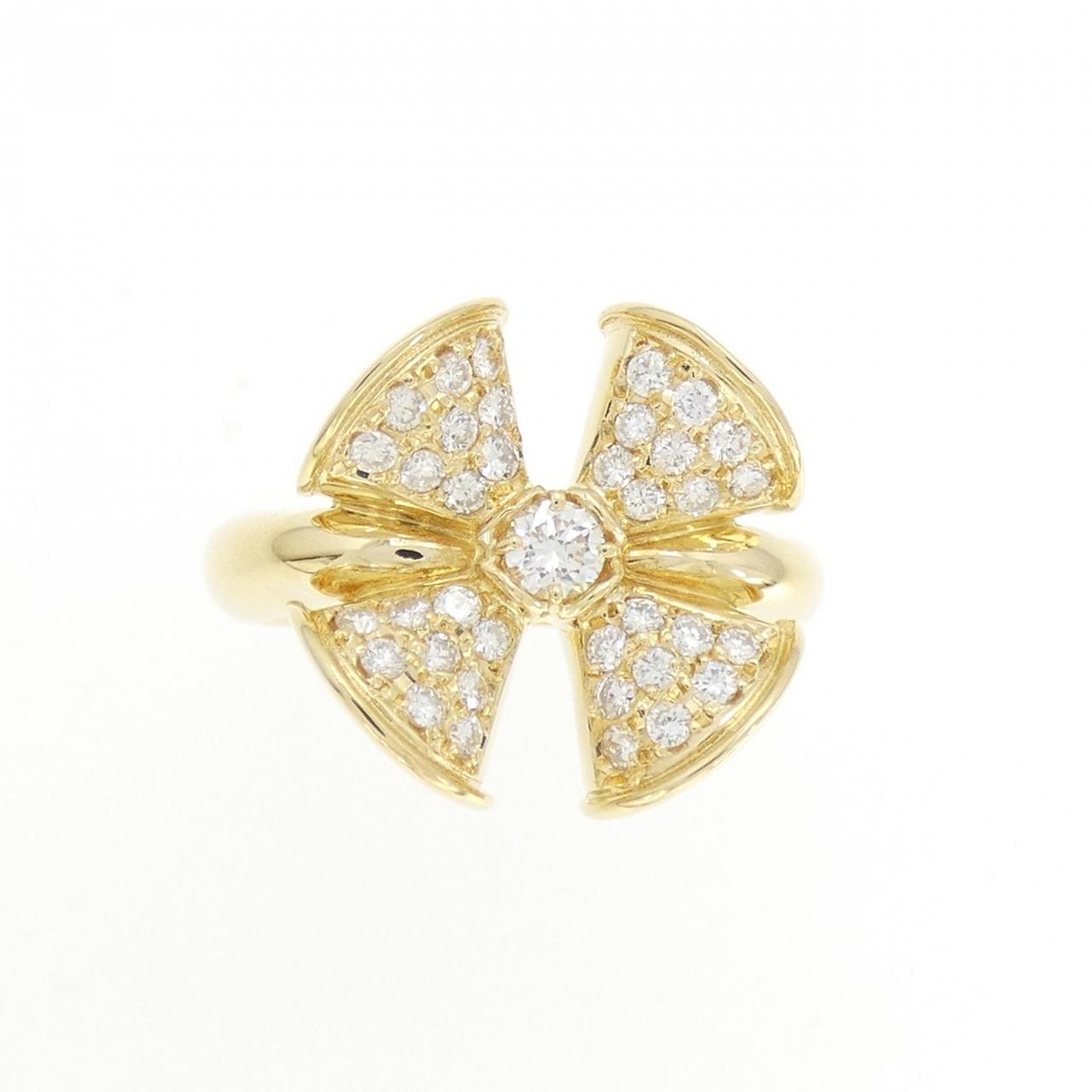 K18YG ダイヤモンド リング 0.47CT