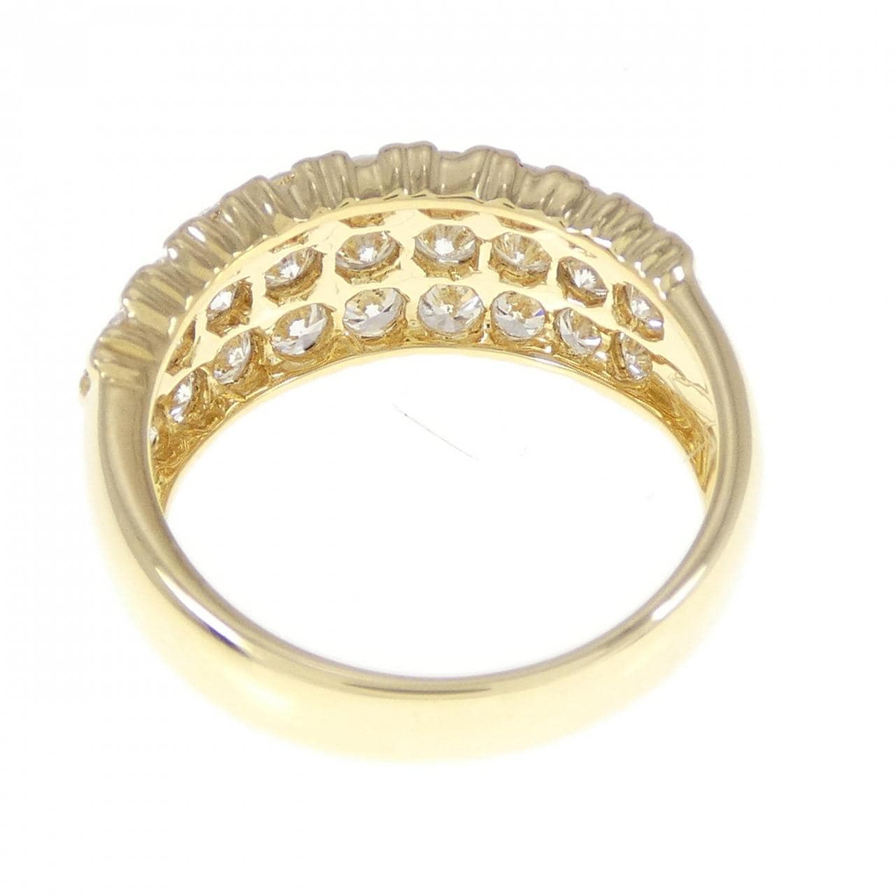 K18YG ダイヤモンド リング 1.91CT