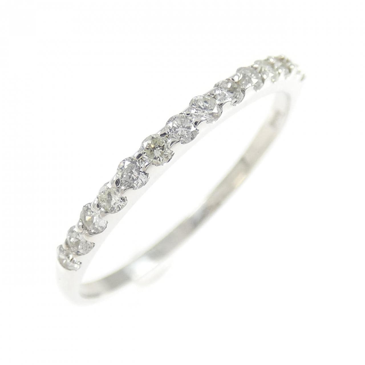 K18WG half eternity Diamond ring