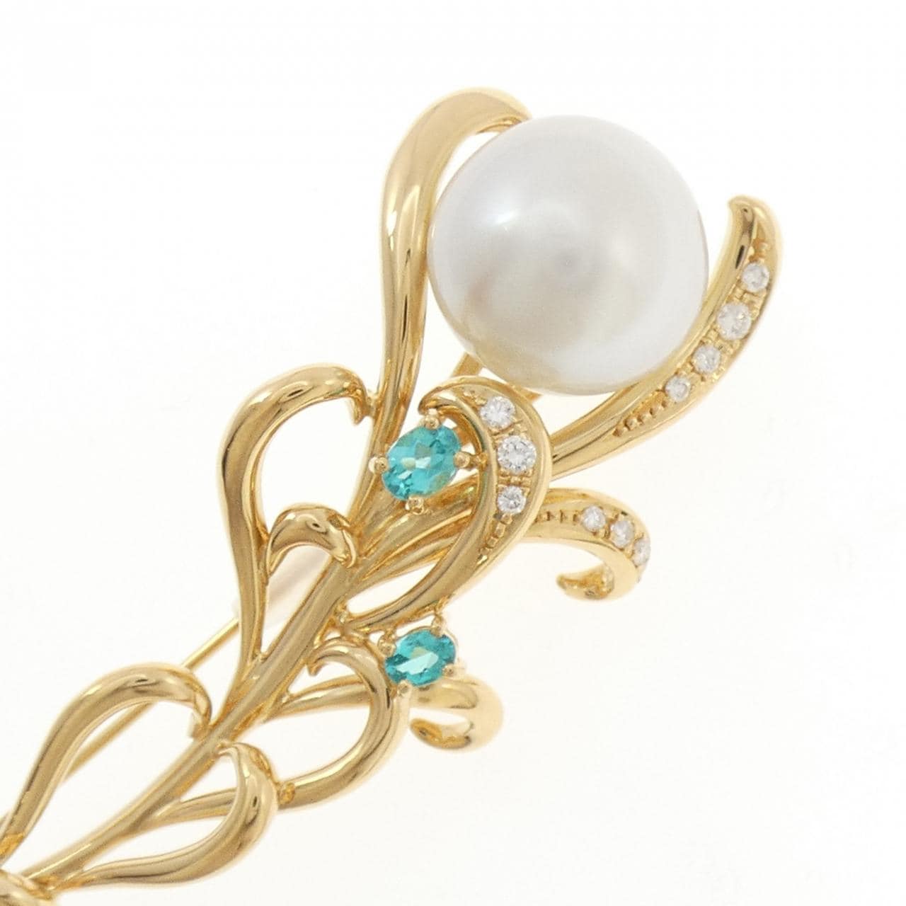 タサキ 白蝶パール ブローチ