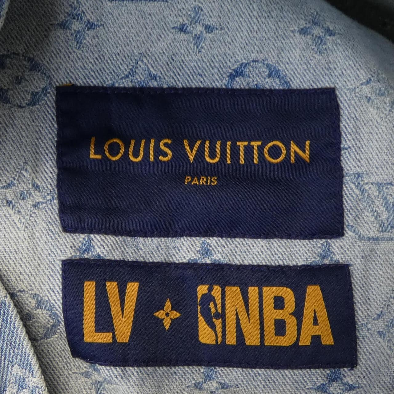 ルイヴィトン LOUIS VUITTON NBAジップスルーフーディ HLA01WUZD デニムジャケット