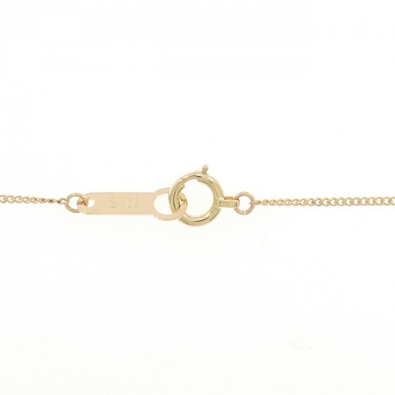 K18YG ハート アクアマリン ネックレス