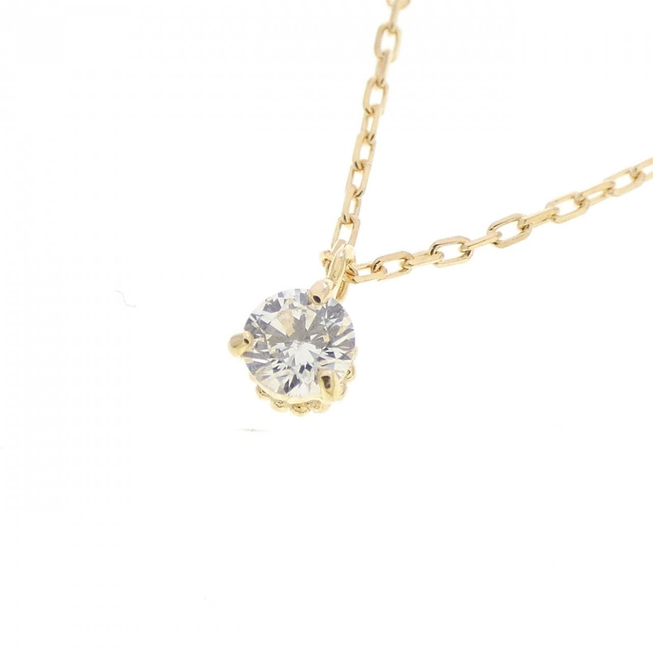 アガット ダイヤモンド ネックレス 0.05CT