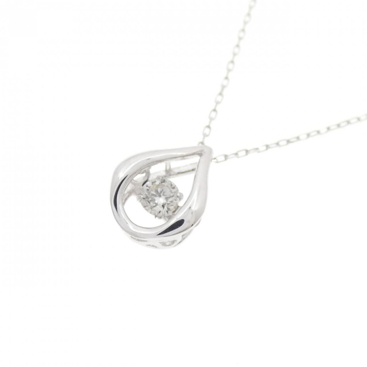 K10WG ダイヤモンド ネックレス 0.05CT