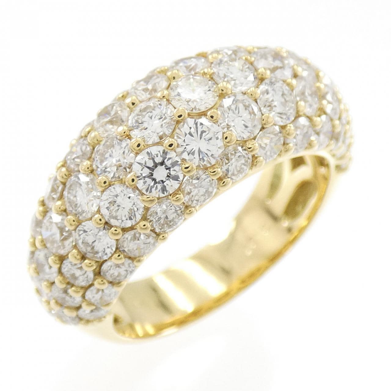 K18YG ダイヤモンド リング 3.01CT