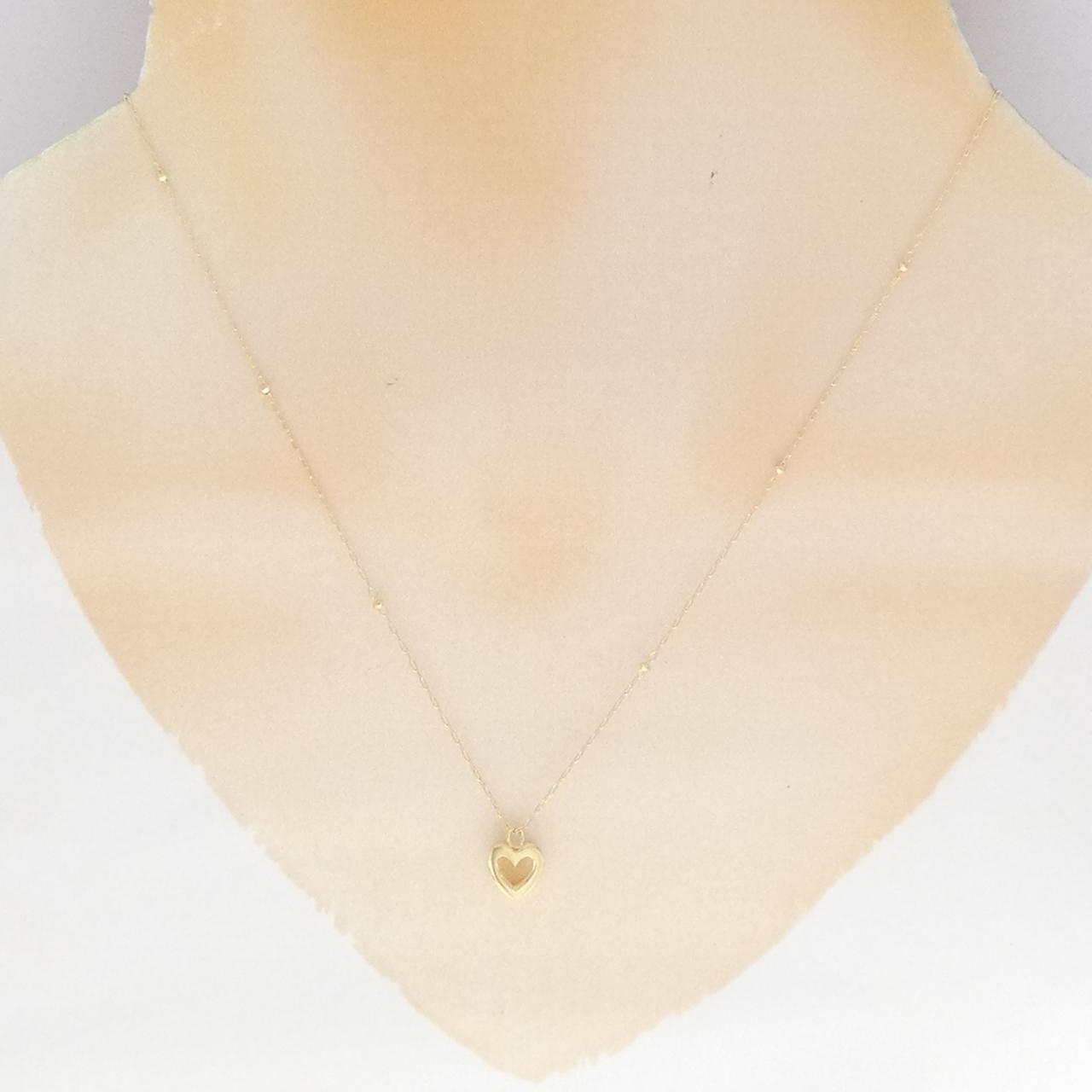 K18YG ハート ネックレス