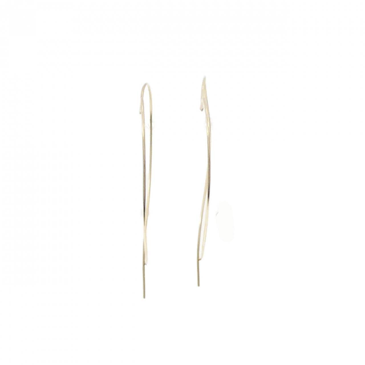 K10YG ハート ピアス