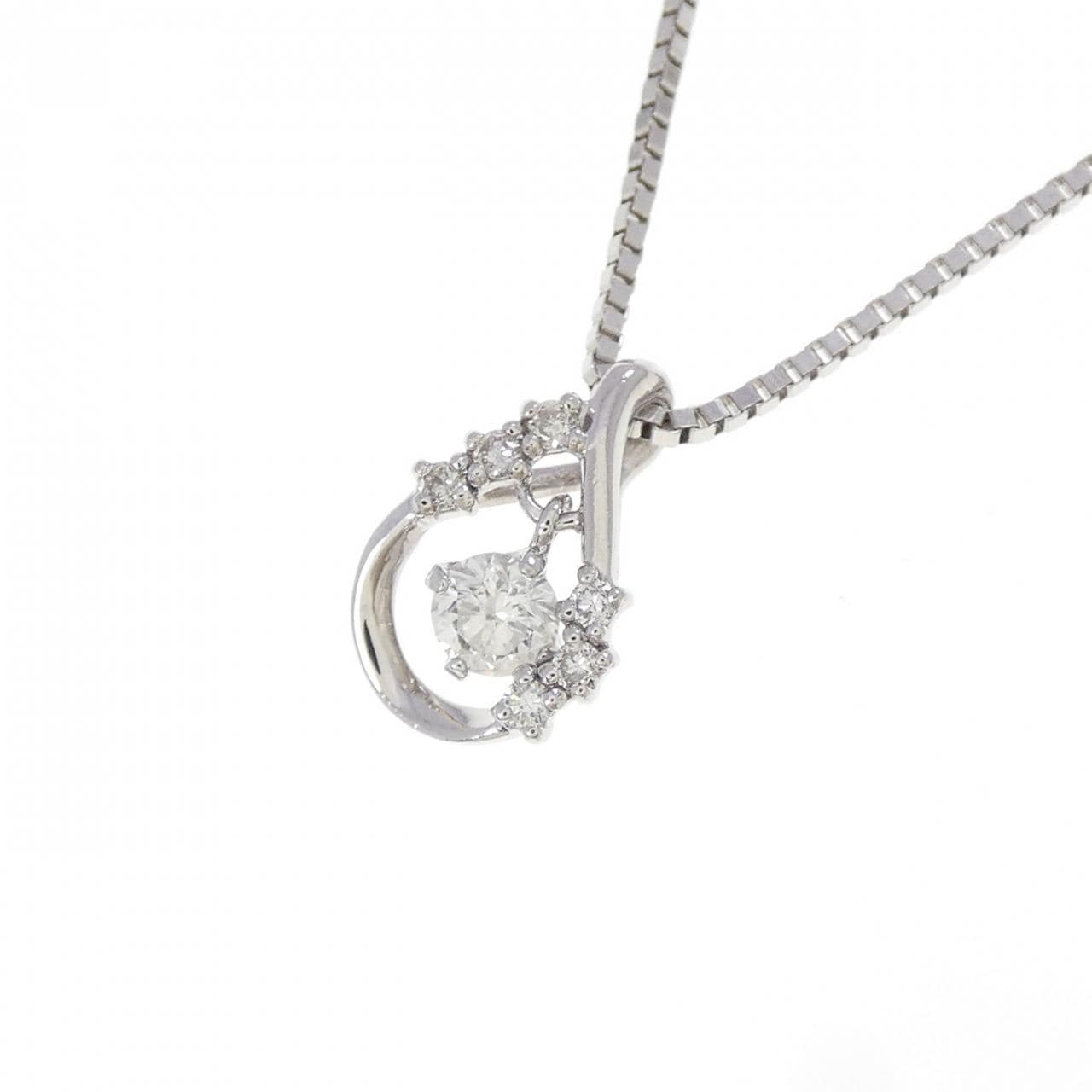 PT850 ダイヤモンド ネックレス 0.18CT