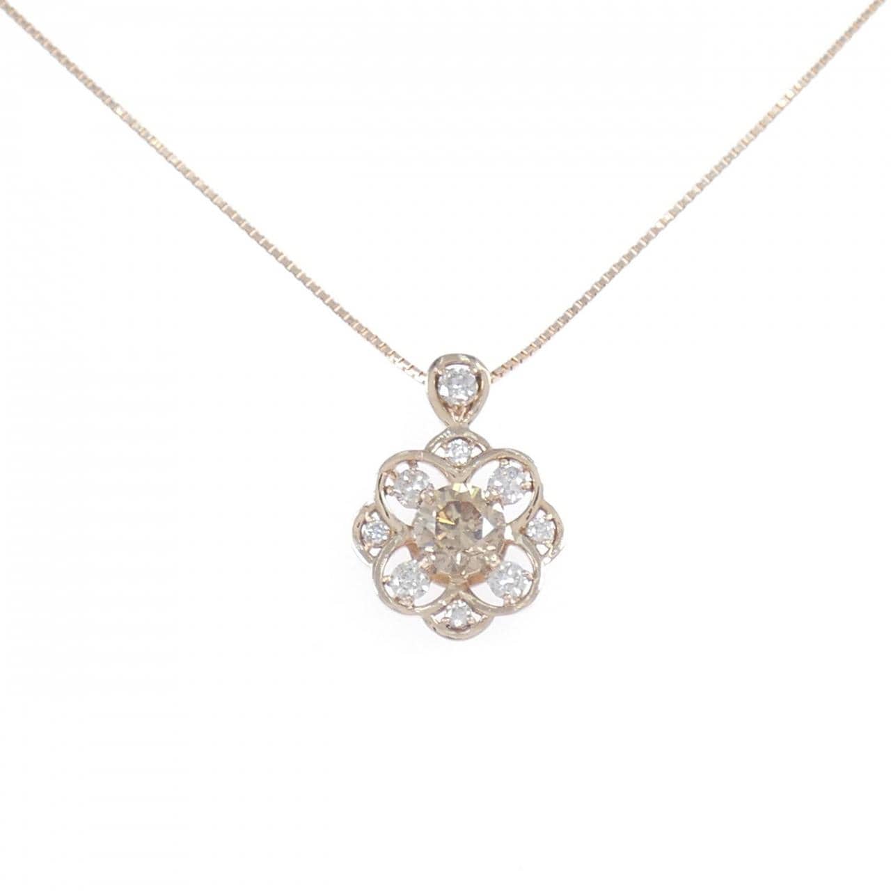 [新品] K18PG鑽石項鍊 0.70CT