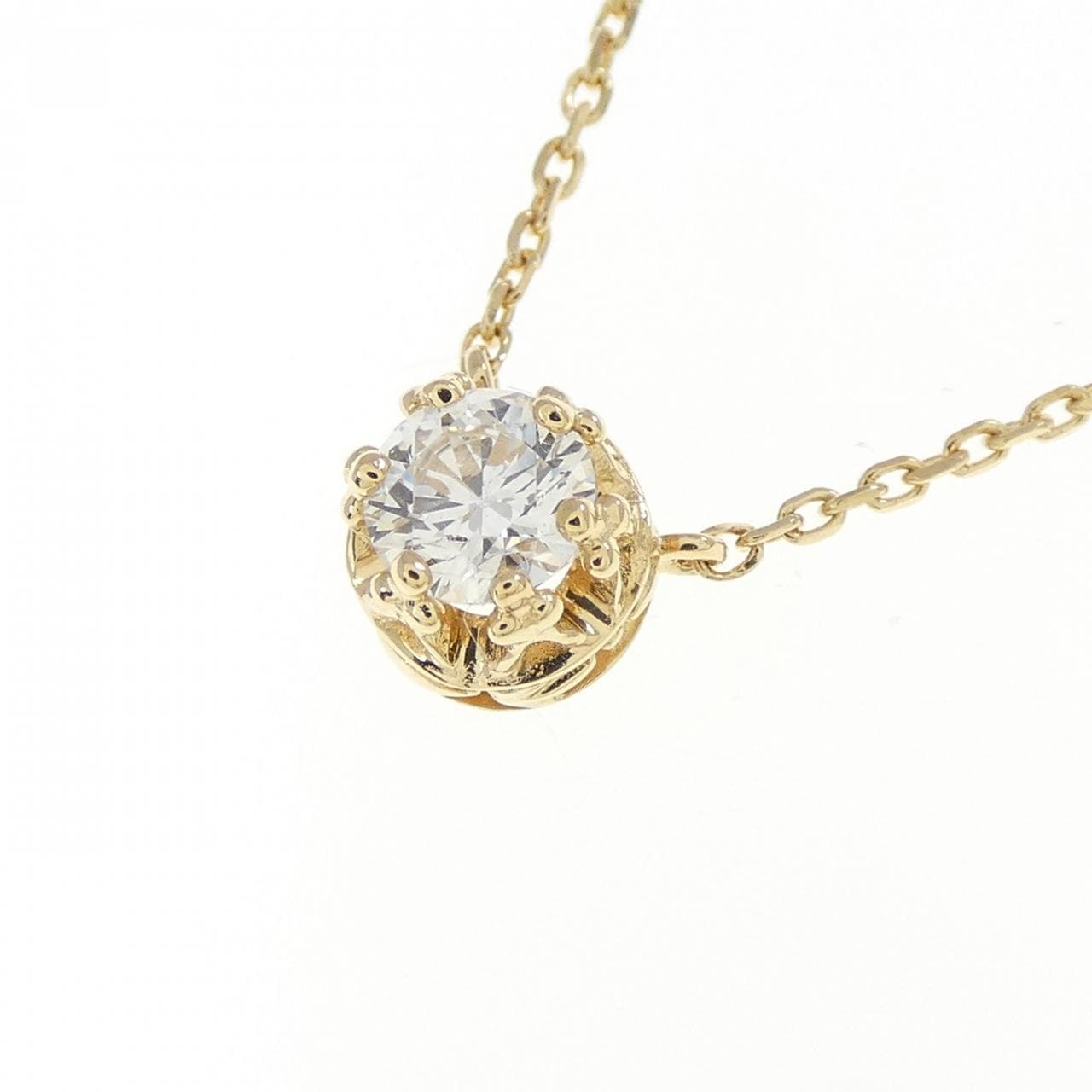 K18YG ダイヤモンド ネックレス 0.20CT