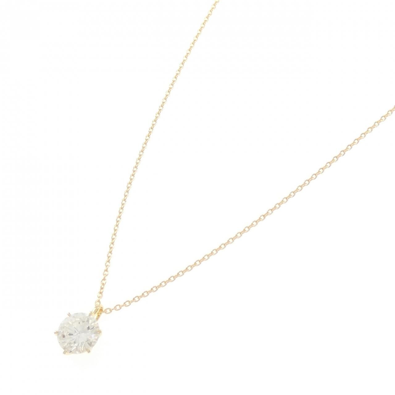【リメイク】K18YG ダイヤモンド ネックレス 1.063CT H SI2 VG