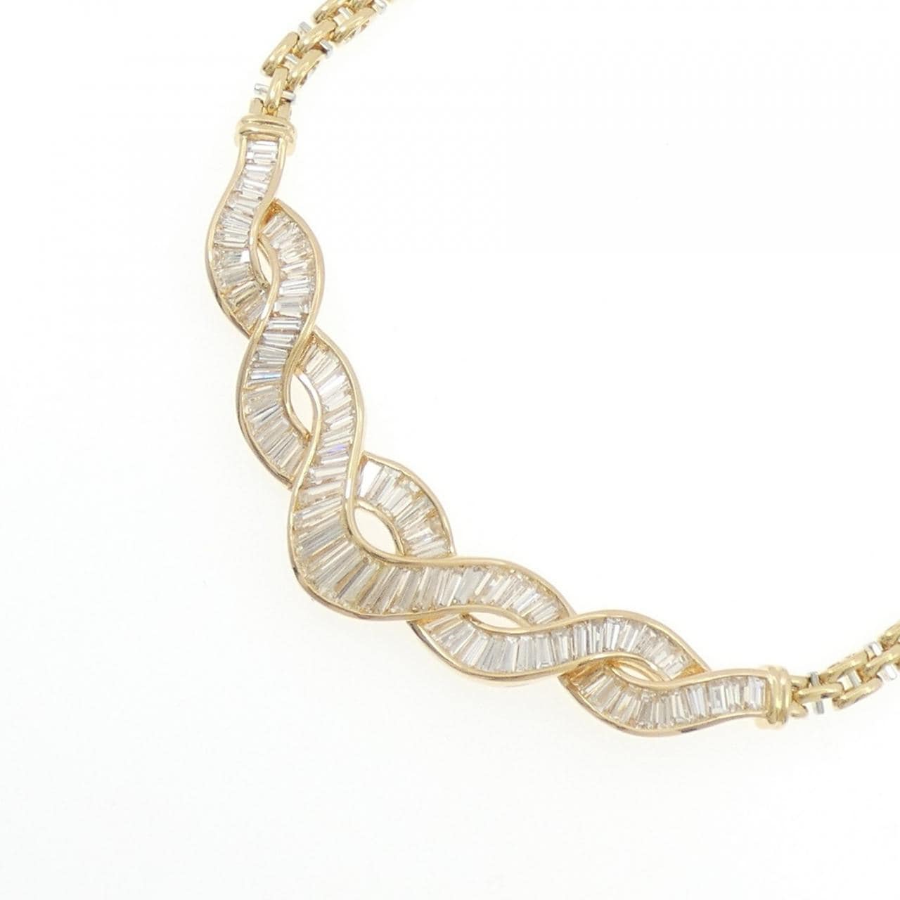 750YG/750WG ダイヤモンド ネックレス 7.50CT