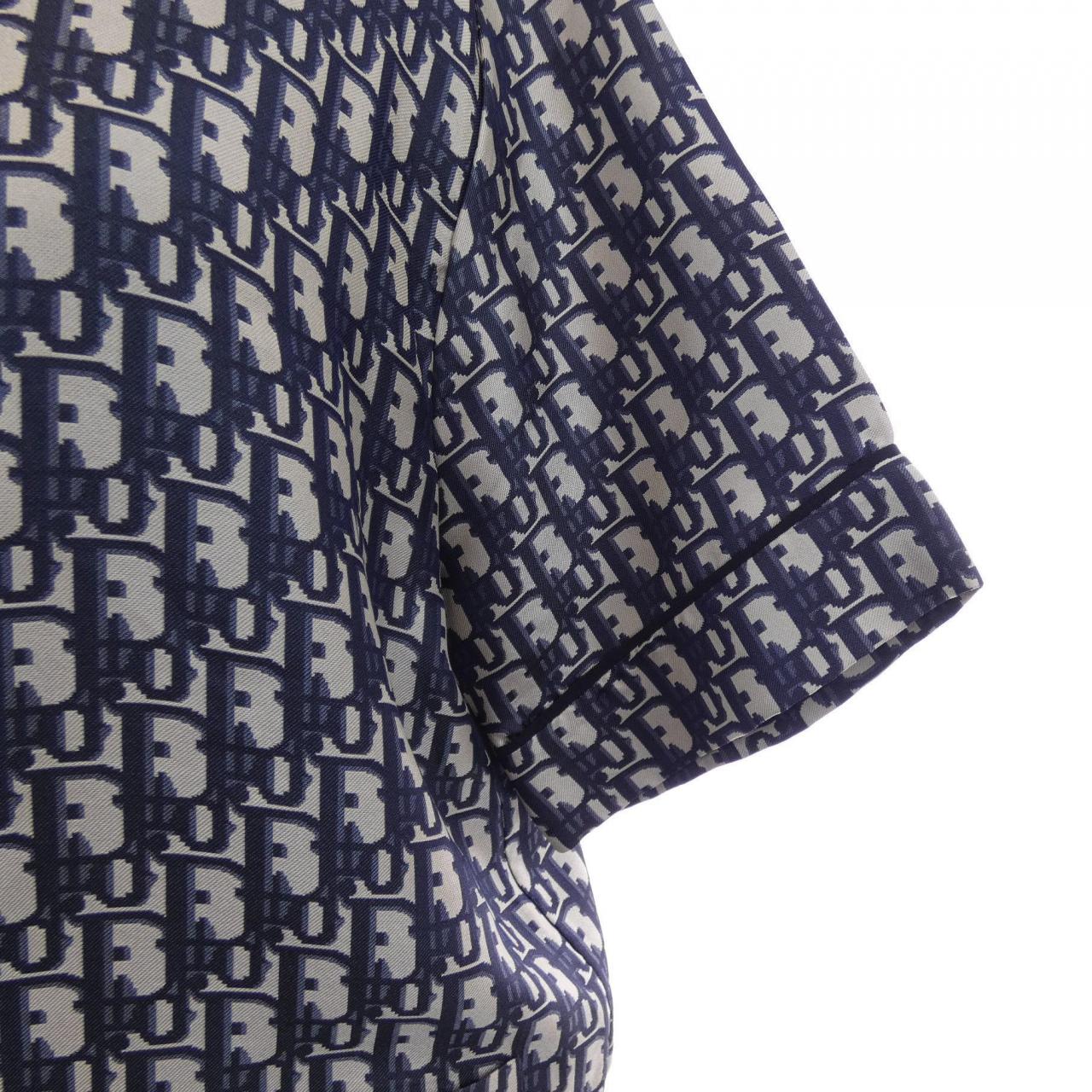 クリスチャンディオール CHRISTIAN DIOR DIOR CHEZ MOI/ディオールオブリーク 121V46A6608 S/Sシャツ