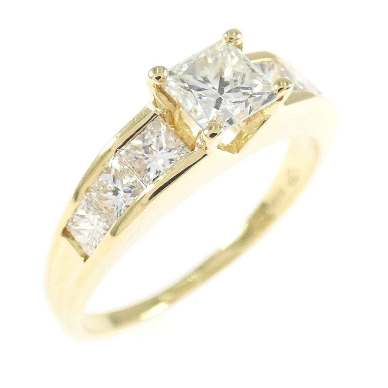 K18YG ダイヤモンド リング 1.24CT