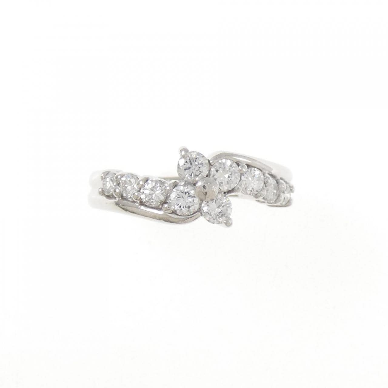 PT900 フラワー ダイヤモンド リング 0.60CT