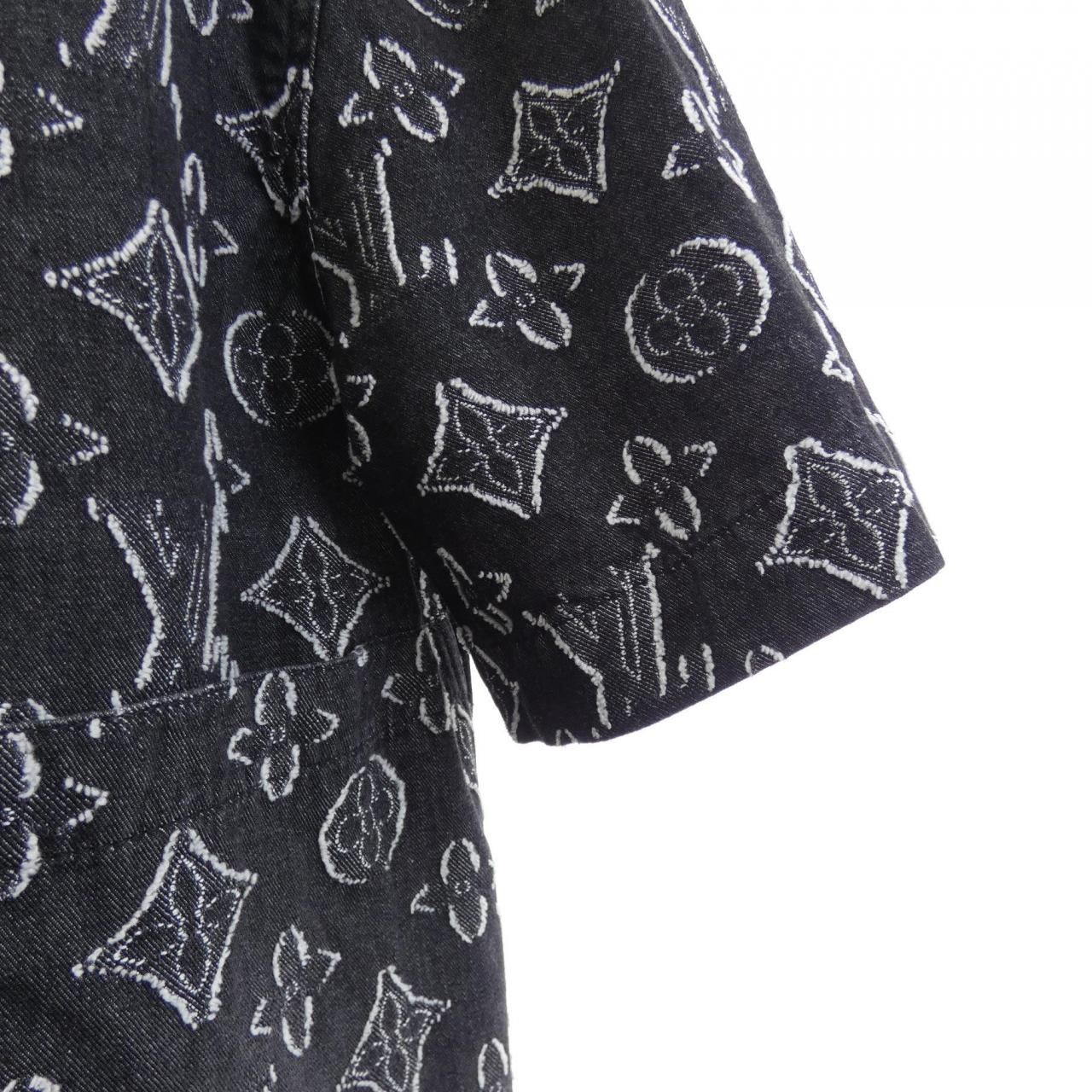 ルイヴィトン LOUIS VUITTON モノグラムショートスリーブシャンブレーシャツ HPS73WARS S／Sシャツ