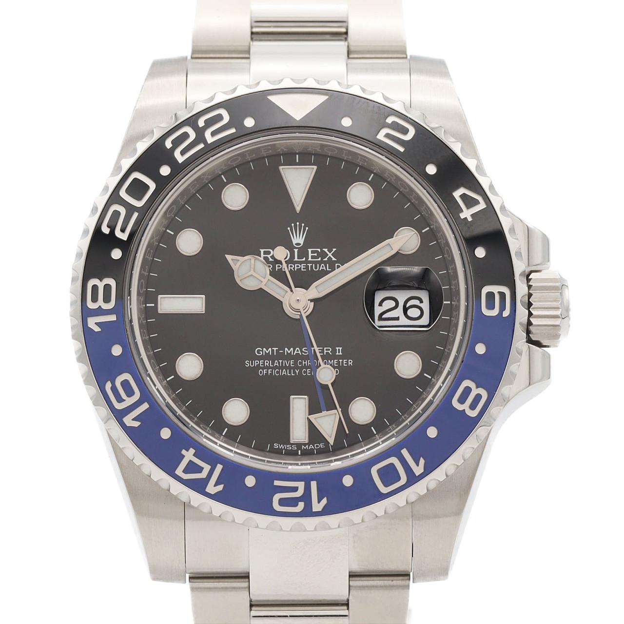 ロレックス GMTマスターⅡ 116710BLNR SS 自動巻 ランダム番