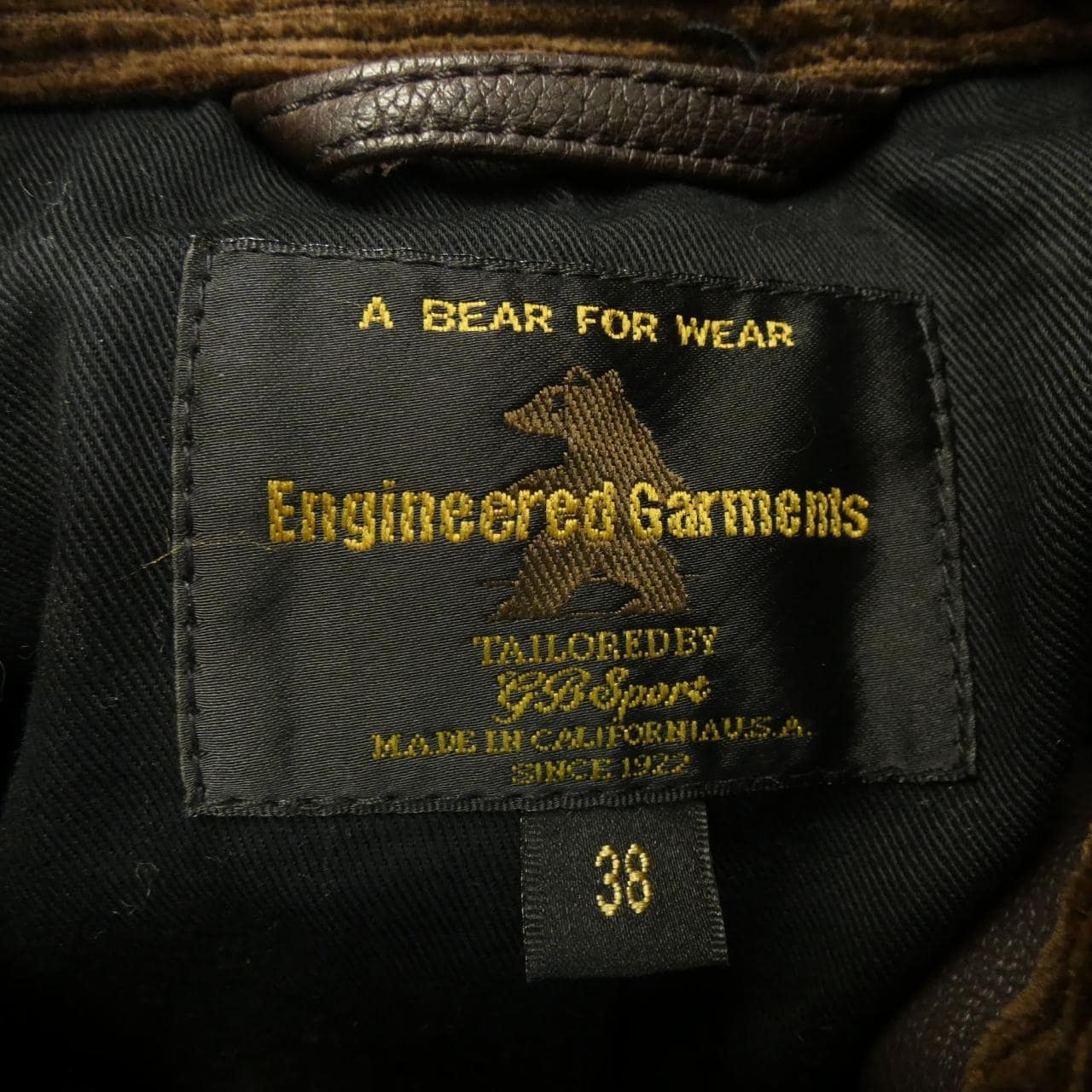 エンジニアードガーメンツ ENGINEERED GARMENTS GB Sports レザージャケット